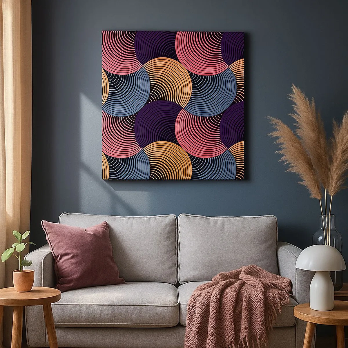 Obraz na płótnie - W kolistym rytmie - 30x30 cm