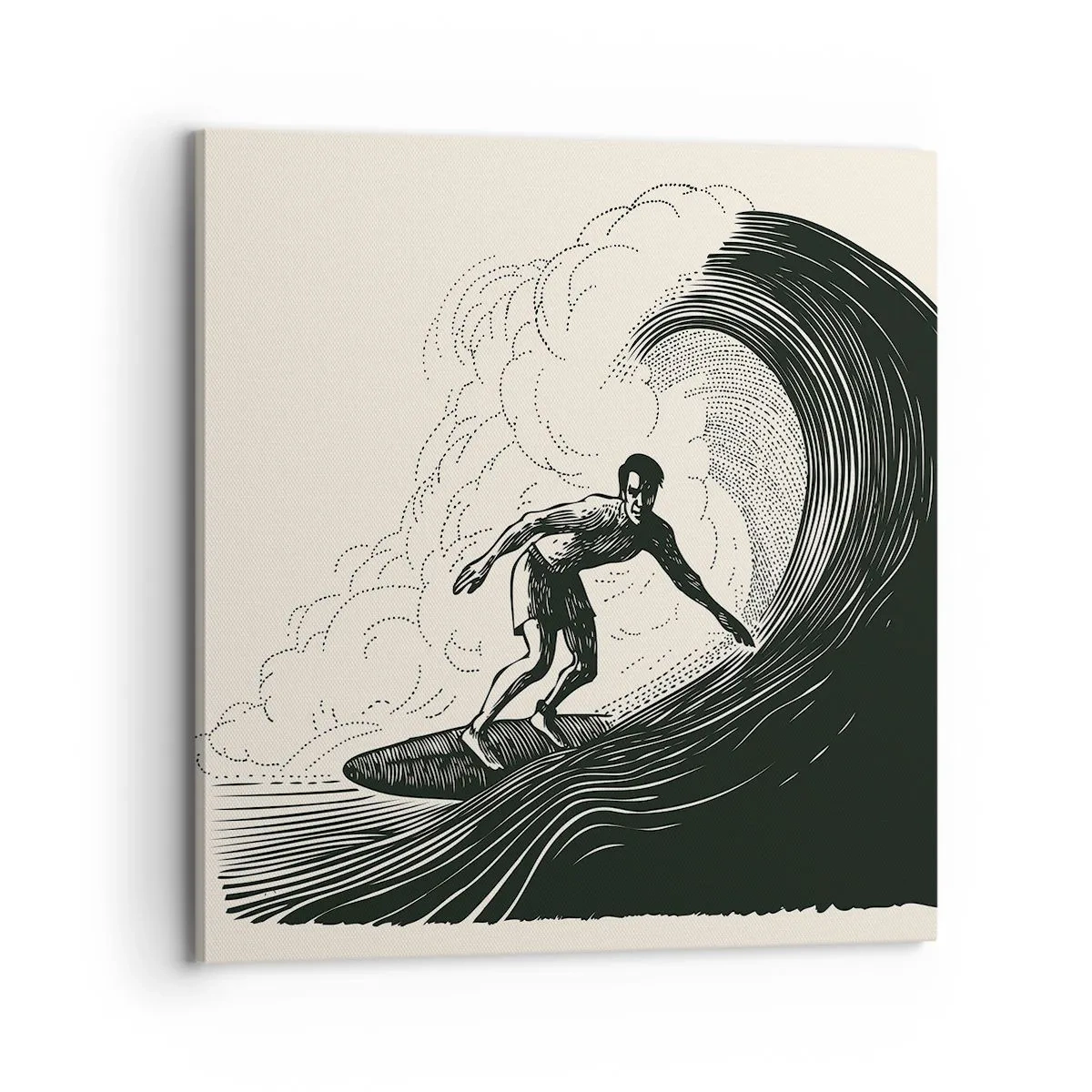 Obraz na płótnie - Król fali - 70x70 cm