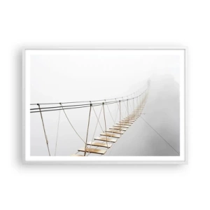 Plakat w białej ramie - Dokąd cię zaprowadzi? - 100x70 cm