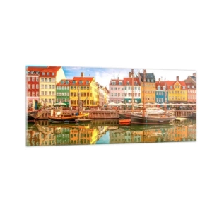 Obraz na szkle - Nad wodą gładką jak lustro - 100x40 cm