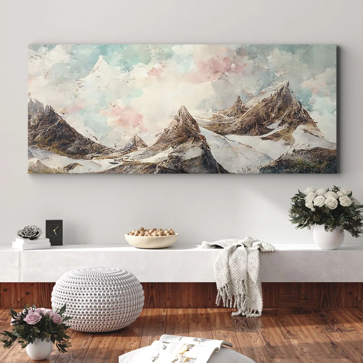 Obraz na płótnie - Skalne ostrza - 100x40 cm