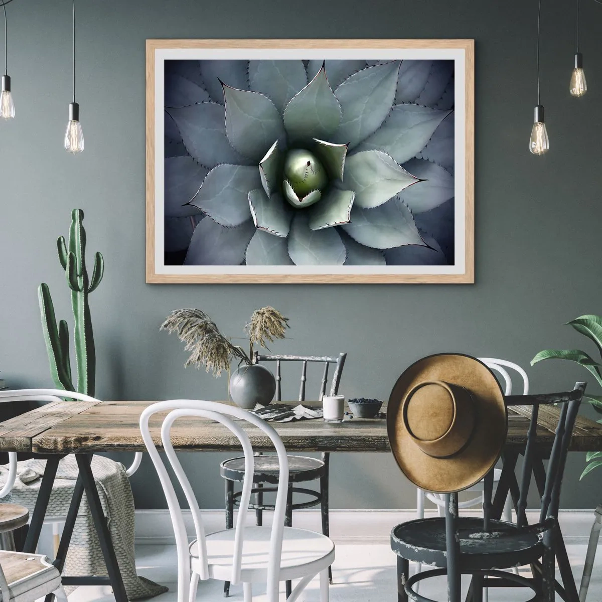 Plakat w ramie jasny dąb - Wabi i przestrzega - 40x30 cm