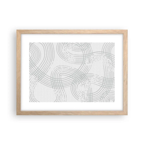 Plakat w ramie jasny dąb - Nie ma prostej drogi - 40x30 cm