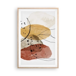 Plakat w ramie jasny dąb - Jak powietrze lekkie, przejrzyste - 61x91 cm