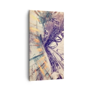 Obraz na płótnie - W wielkim pędzie - 55x100 cm