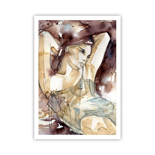 Plakat - W nastroju lila - 70x100 cm