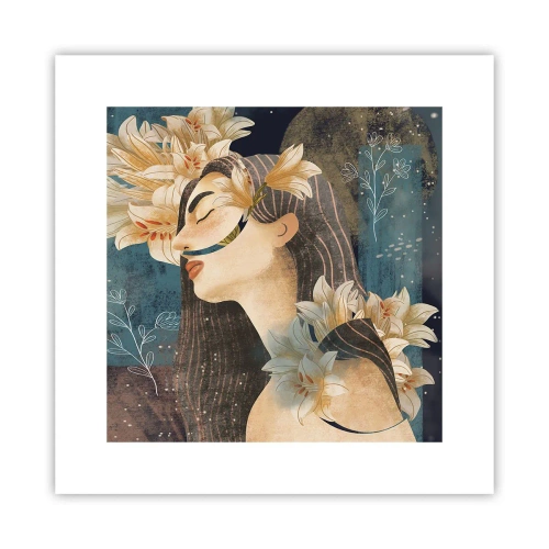 Plakat - Baśń o królewnie z liliami - 30x30 cm