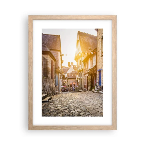 Plakat w ramie jasny dąb - Biały duch miasteczka - 30x40 cm