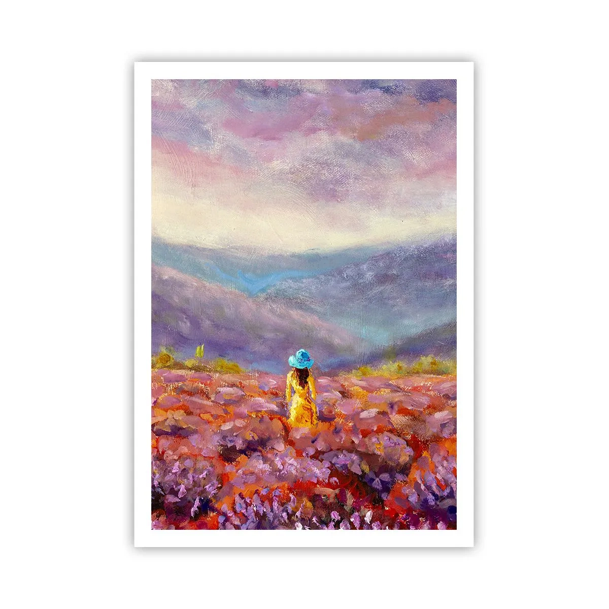 Plakat - W lawendowym świecie - 70x100 cm