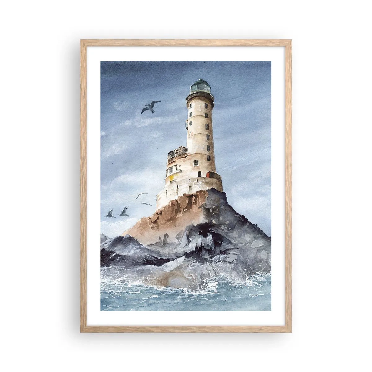 Plakat w ramie jasny dąb - Niezwyciężona - 50x70 cm