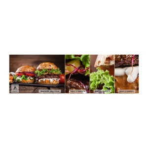 Fototapeta Próbka Standard Eco - American dream - Gastronomia, Hamburger, Kulinarne - 100x30 cm