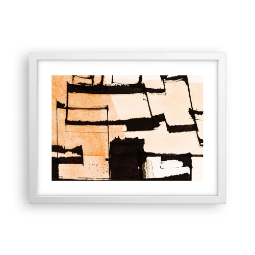Plakat w białej ramie - Jednak porządek - 40x30 cm