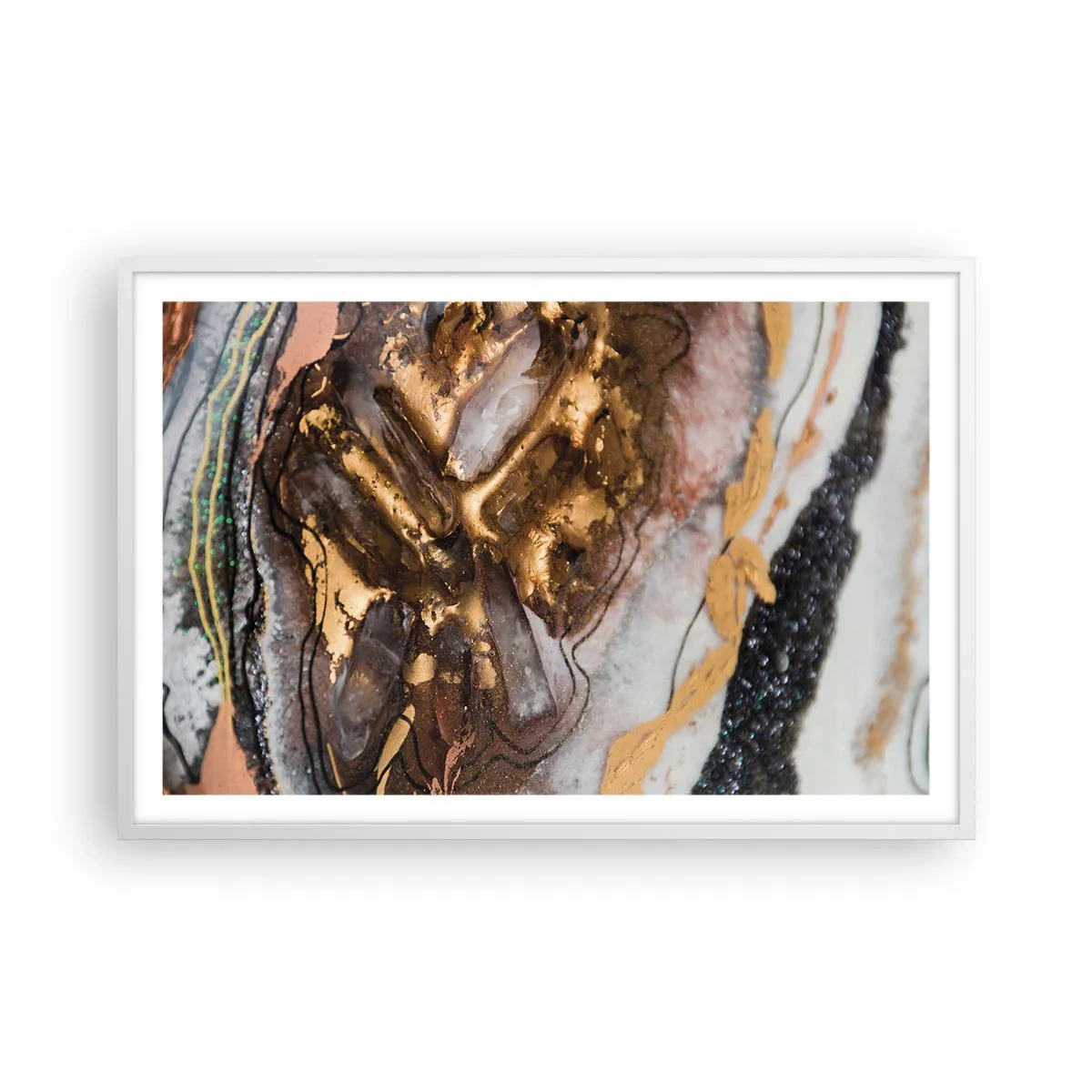 Plakat w białej ramie - Żywioł ziemi - 91x61 cm