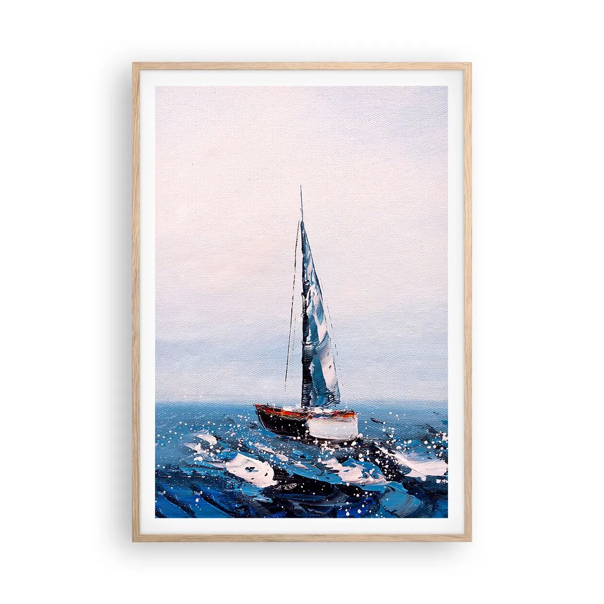 Plakat w ramie jasny dąb - Braterstwo wiatru - 70x100 cm
