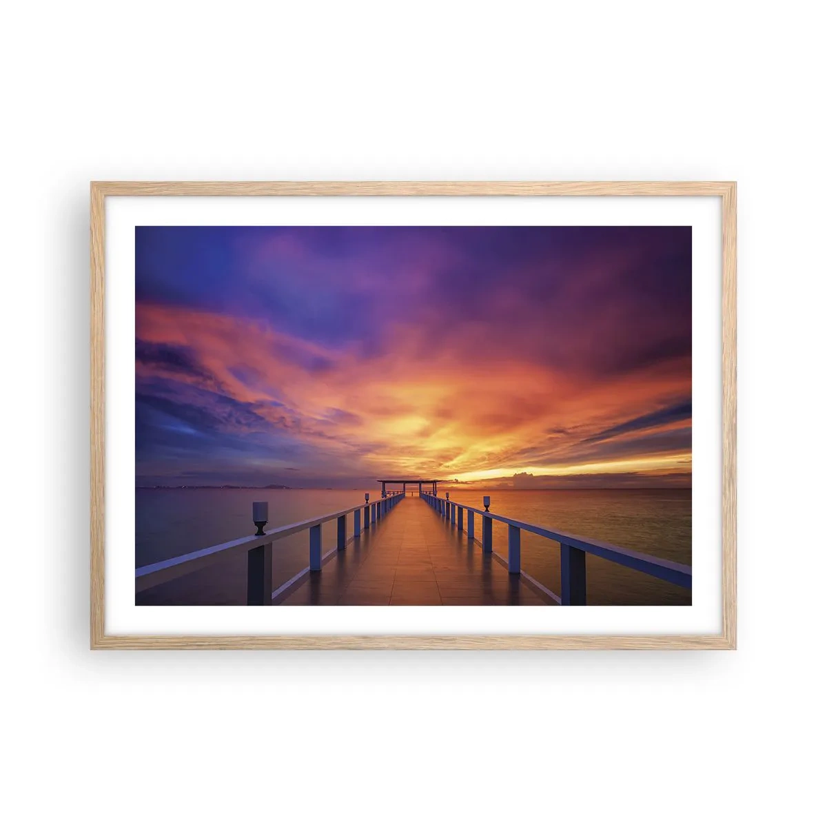 Plakat w ramie jasny dąb - Bez końca - 70x50 cm