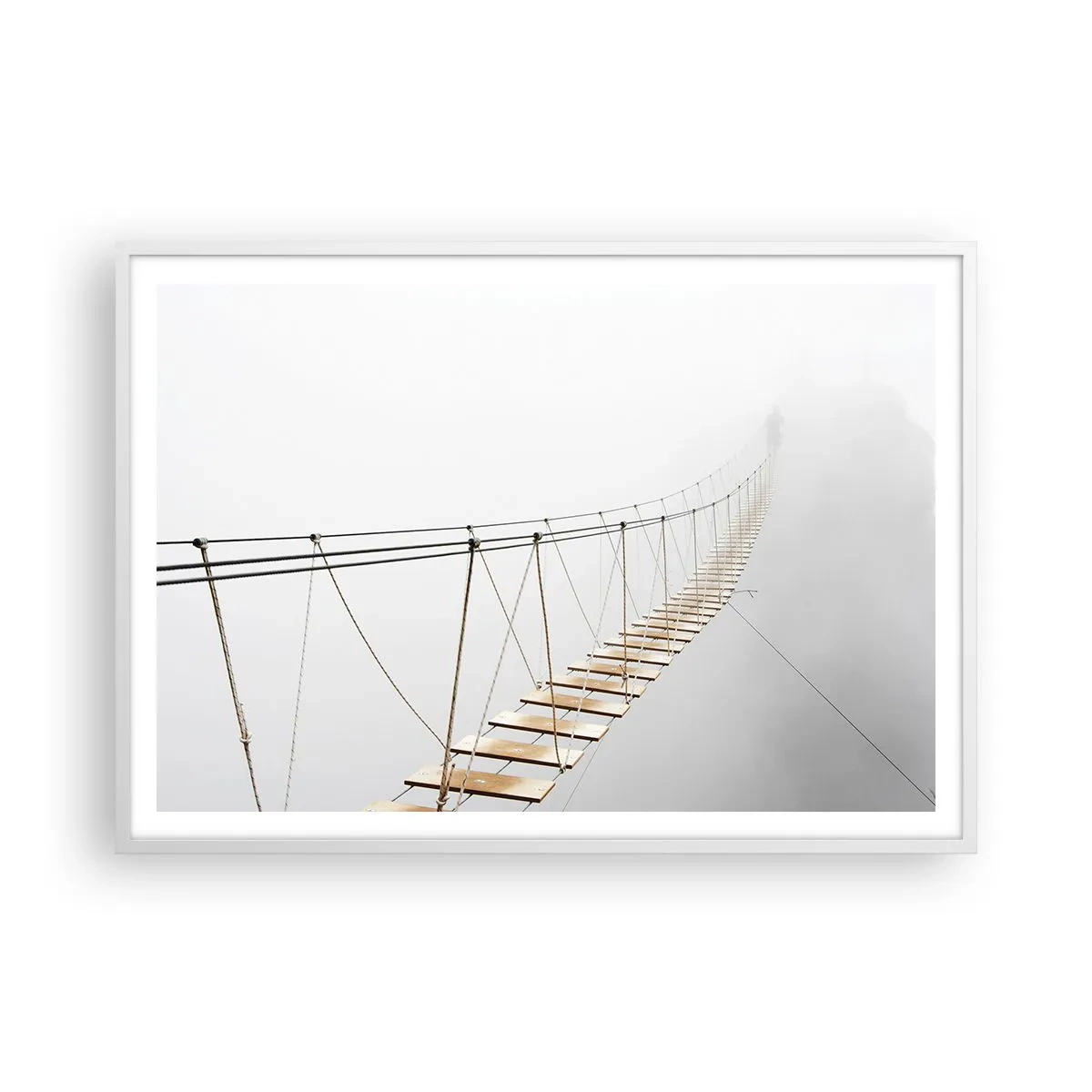 Plakat w białej ramie - Dokąd cię zaprowadzi? - 100x70 cm