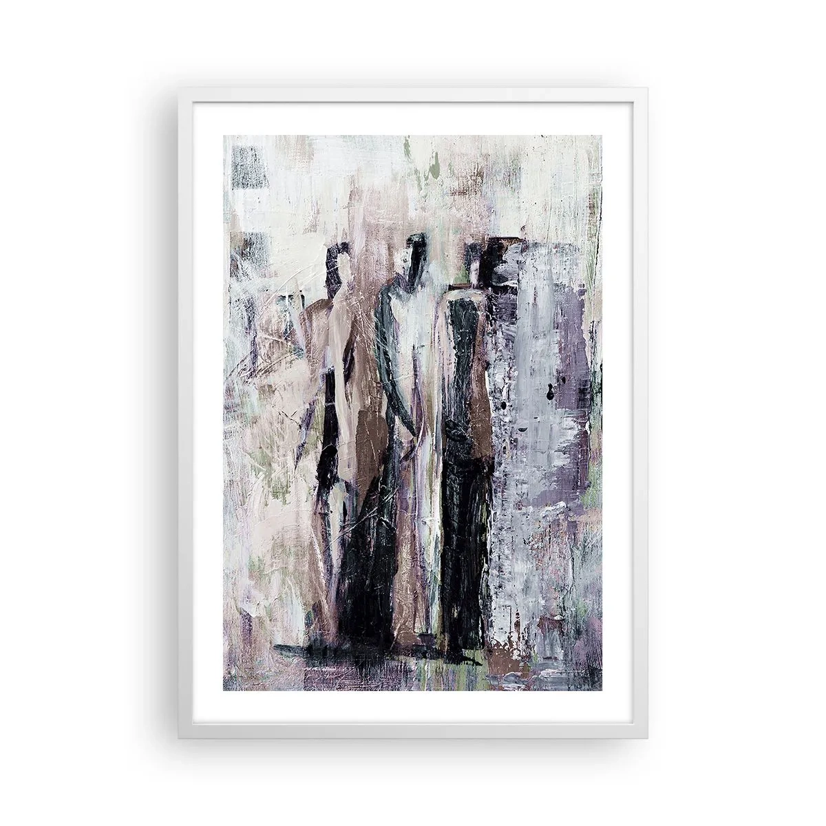 Plakat w białej ramie - Tajemnicza trójka - 50x70 cm