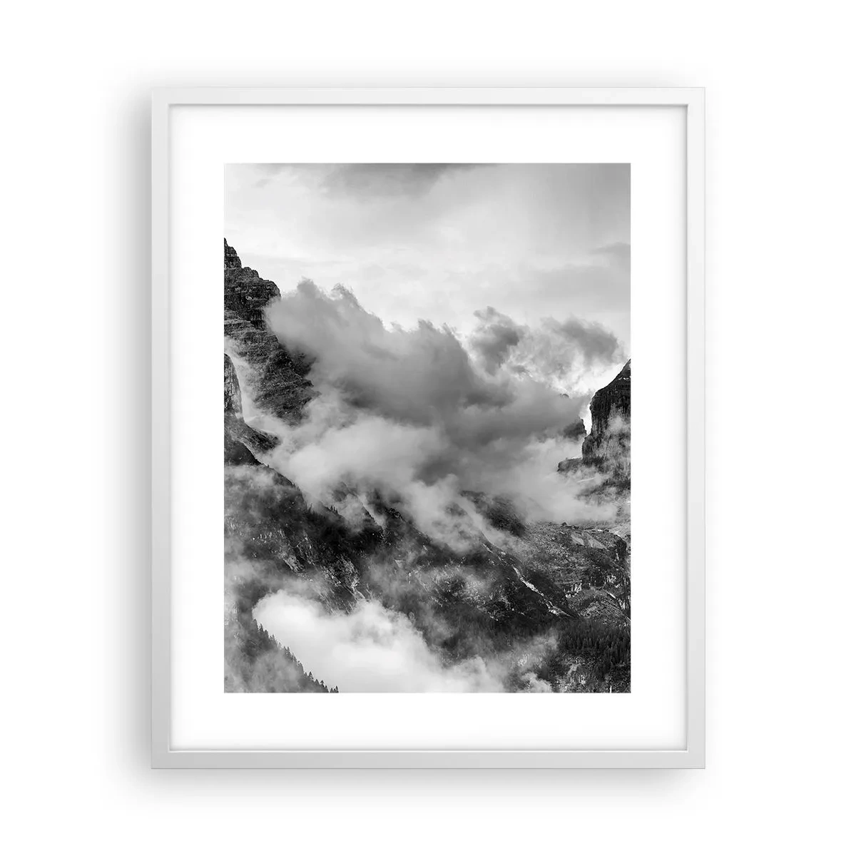 Plakat w białej ramie - Piękne i okrutne - 40x50 cm