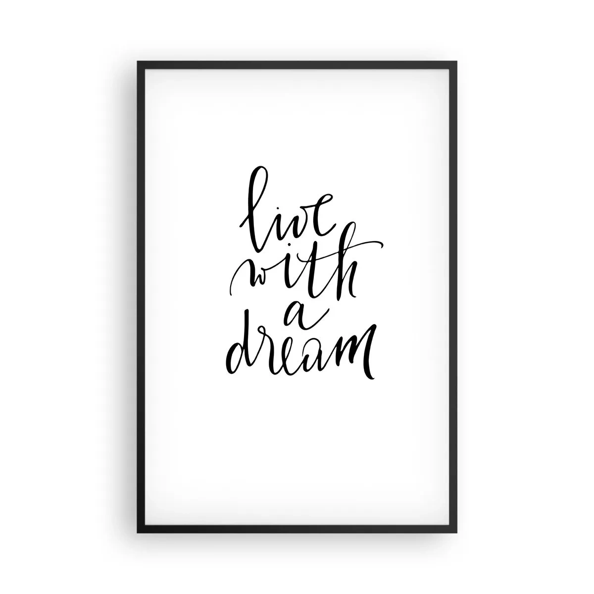 Plakat w czarnej ramie - Of course - 61x91 cm