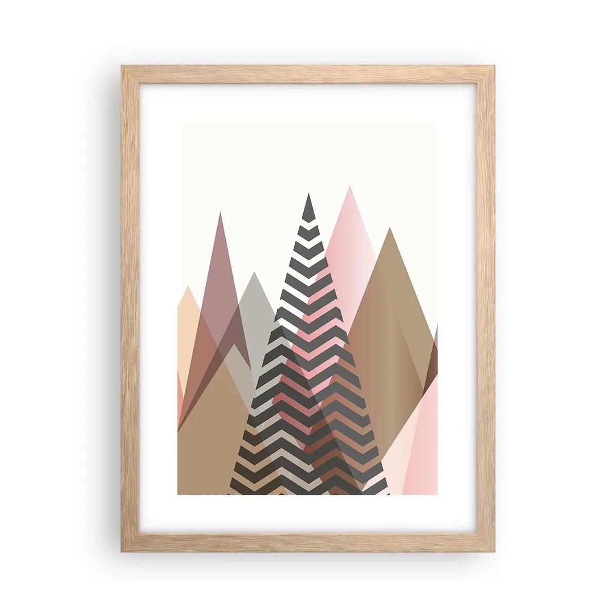 Plakat w ramie jasny dąb - Piramidalny widok - 30x40 cm