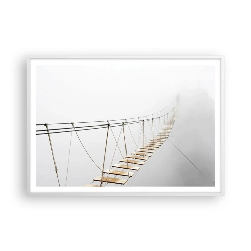 Plakat w białej ramie - Dokąd cię zaprowadzi? - 100x70 cm