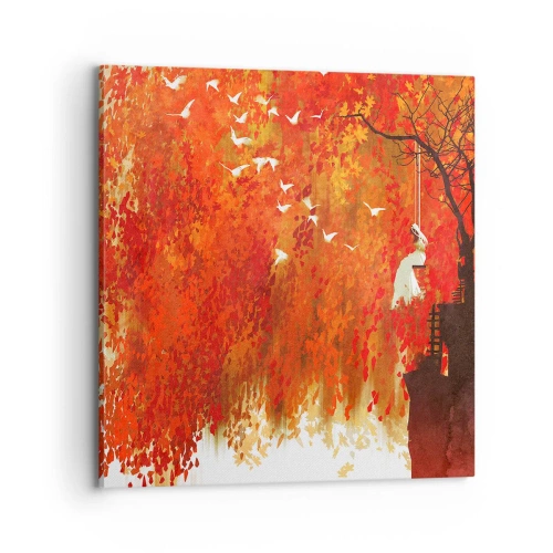 Obraz na płótnie - Poleci z nimi? - 70x70 cm