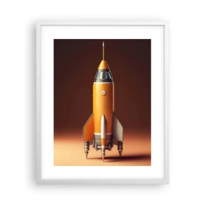 Plakat w białej ramie - Zaczyna się od marzenia - 40x50 cm