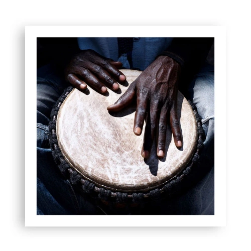 Plakat - Żyj w swoim rytmie - 60x60 cm