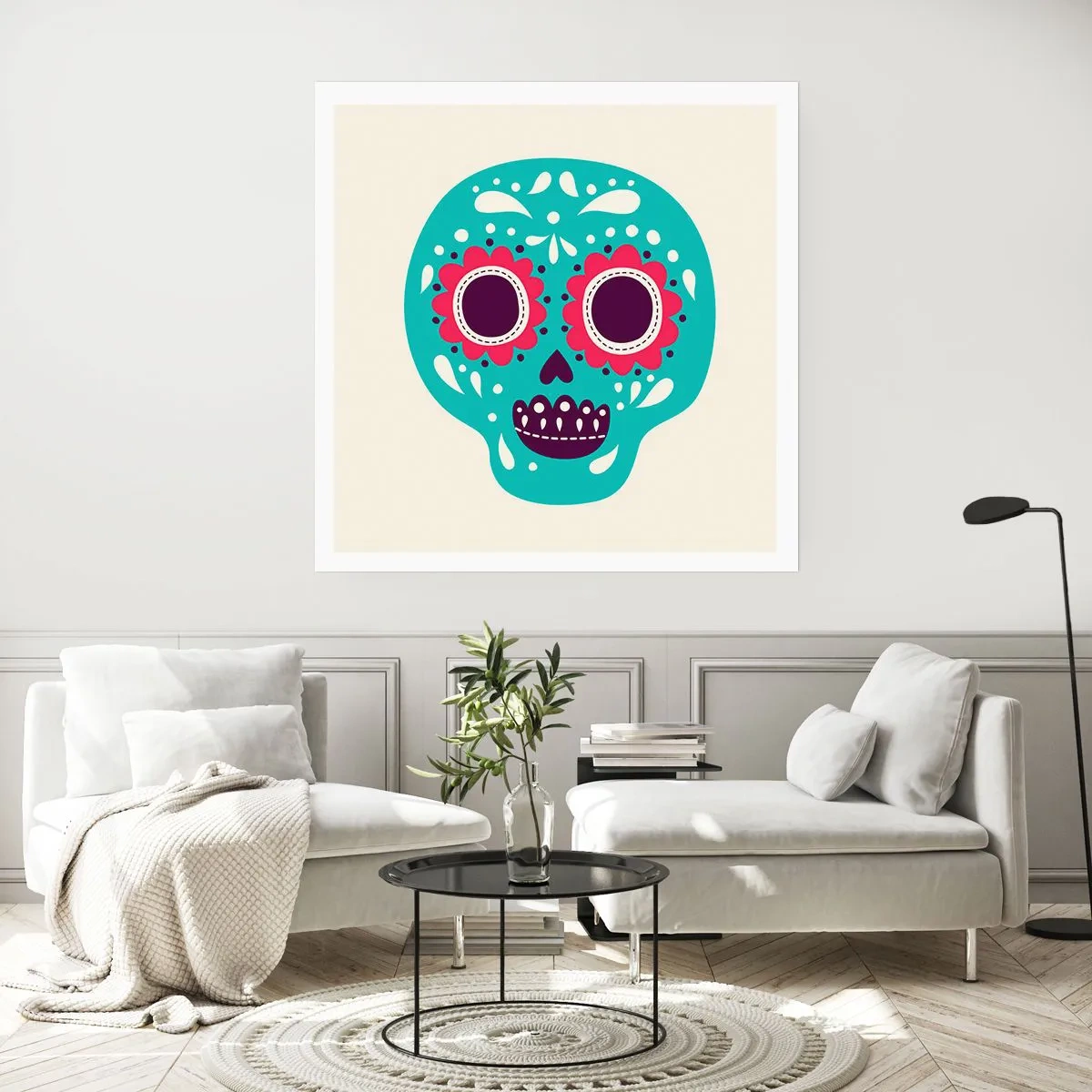 Plakat - Życie – zabawa aż do śmierci - 40x40 cm