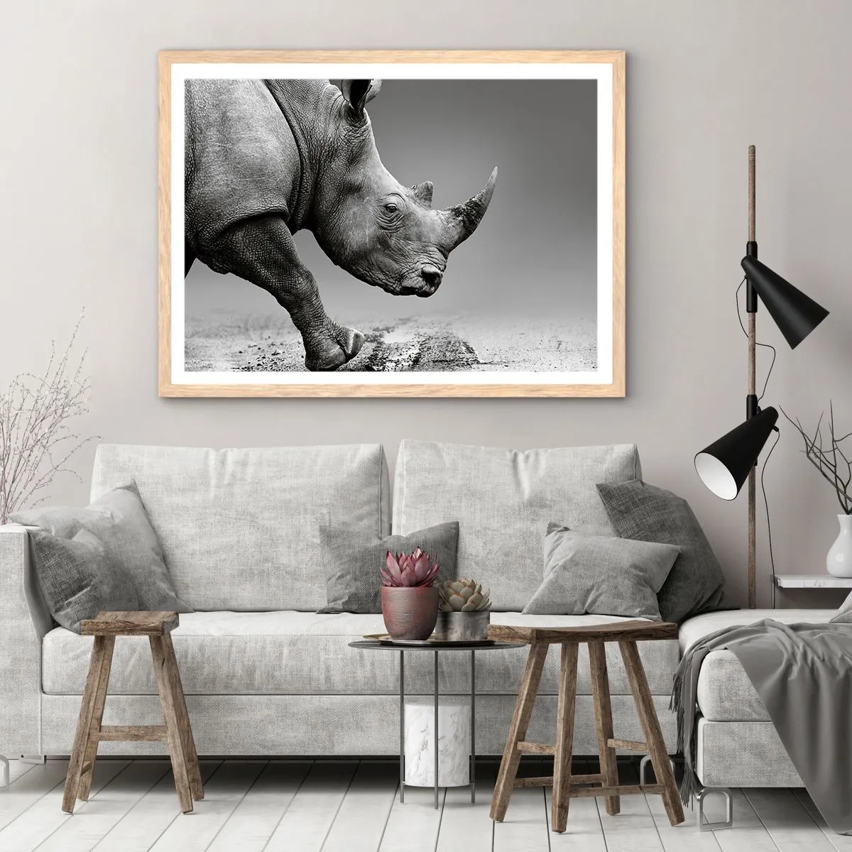 Plakat w ramie jasny dąb - Niepowstrzymana siła - 91x61 cm