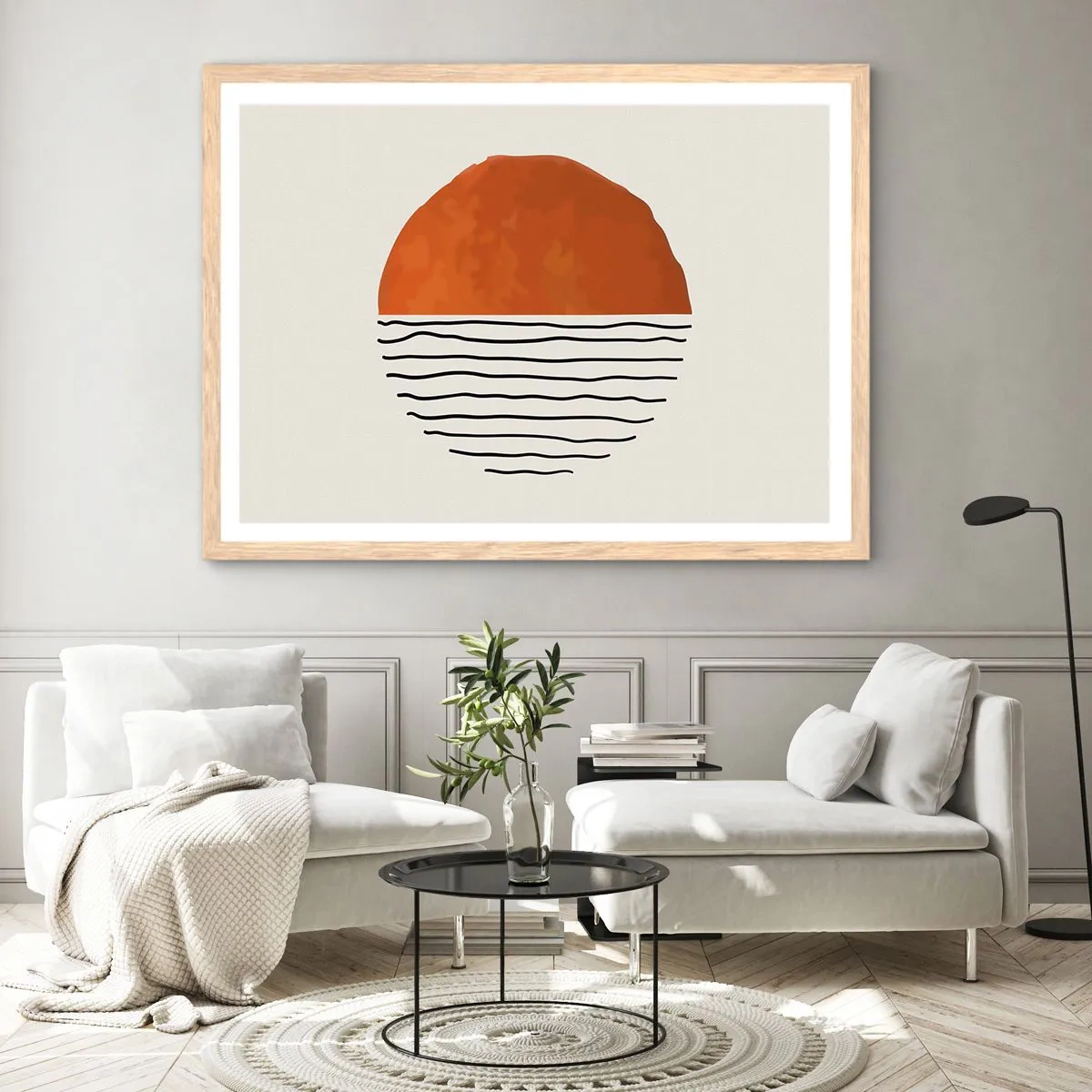 Plakat w ramie jasny dąb - W japońskim klimacie - 91x61 cm