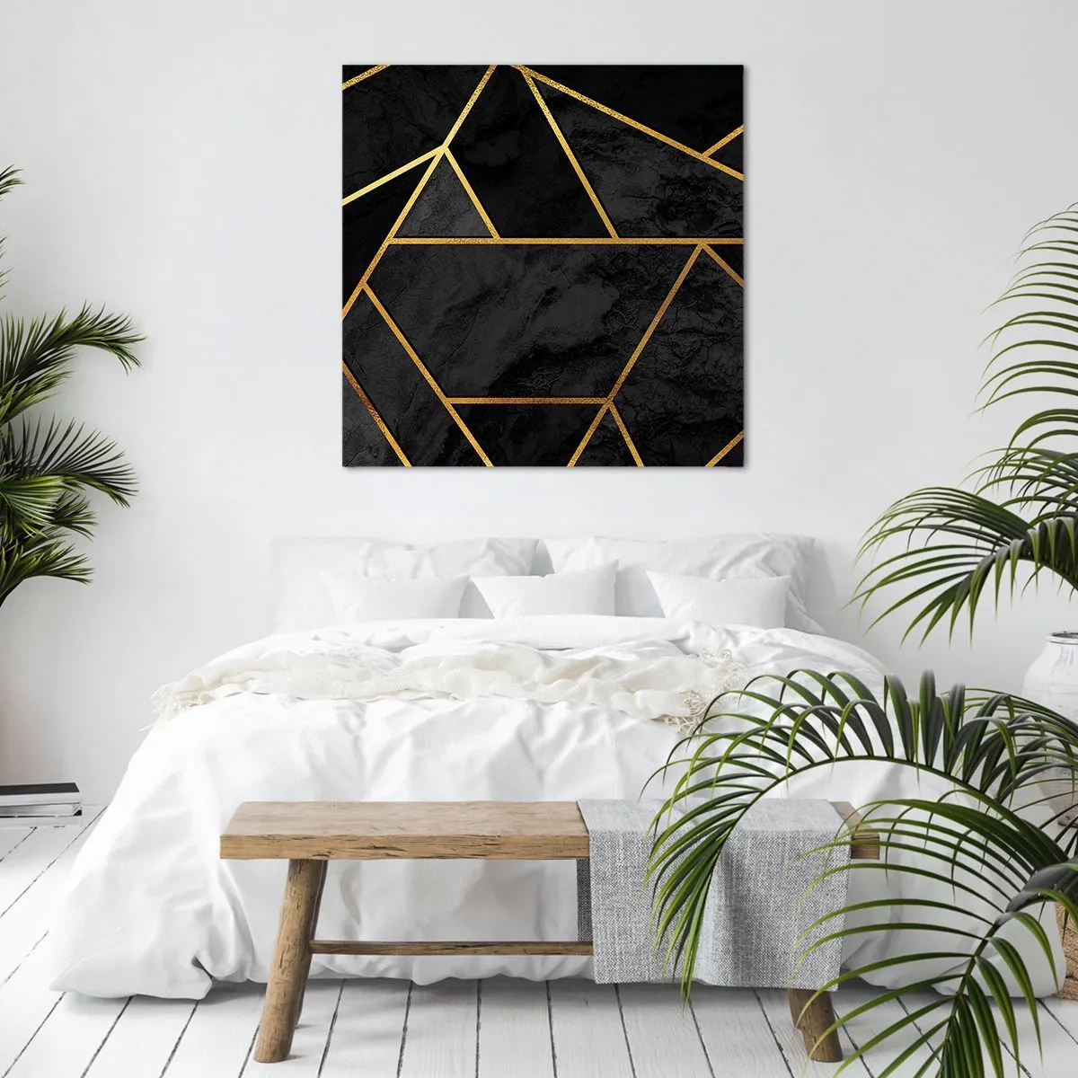 Obraz na płótnie - Mrok i blask - 60x60 cm