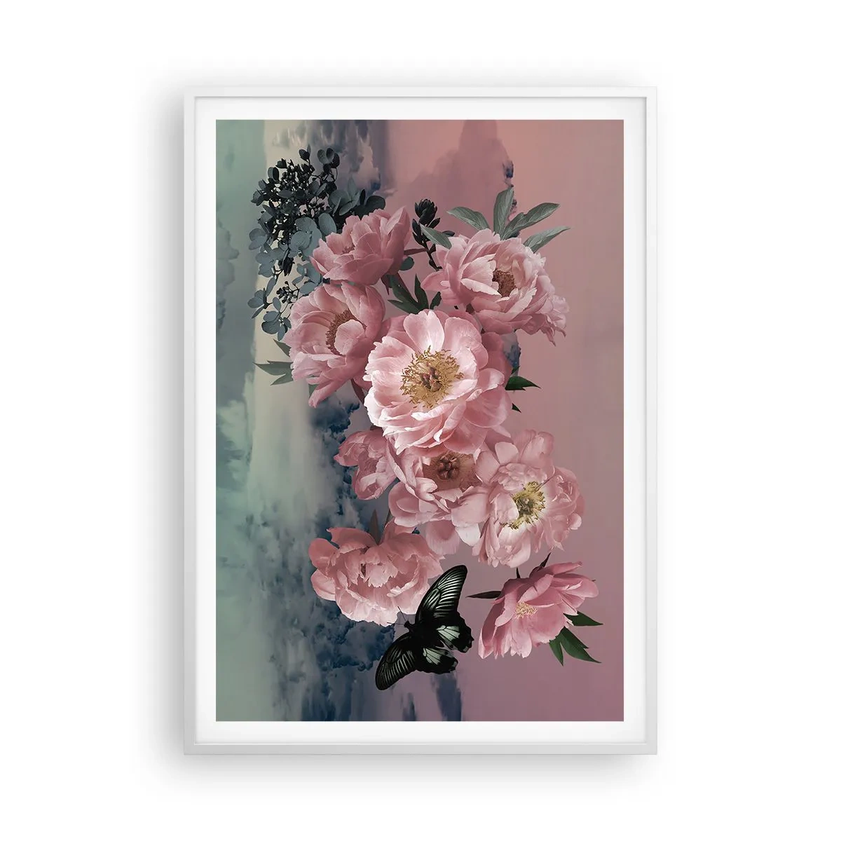 Plakat w białej ramie - Szczyt romantyzmu - 70x100 cm