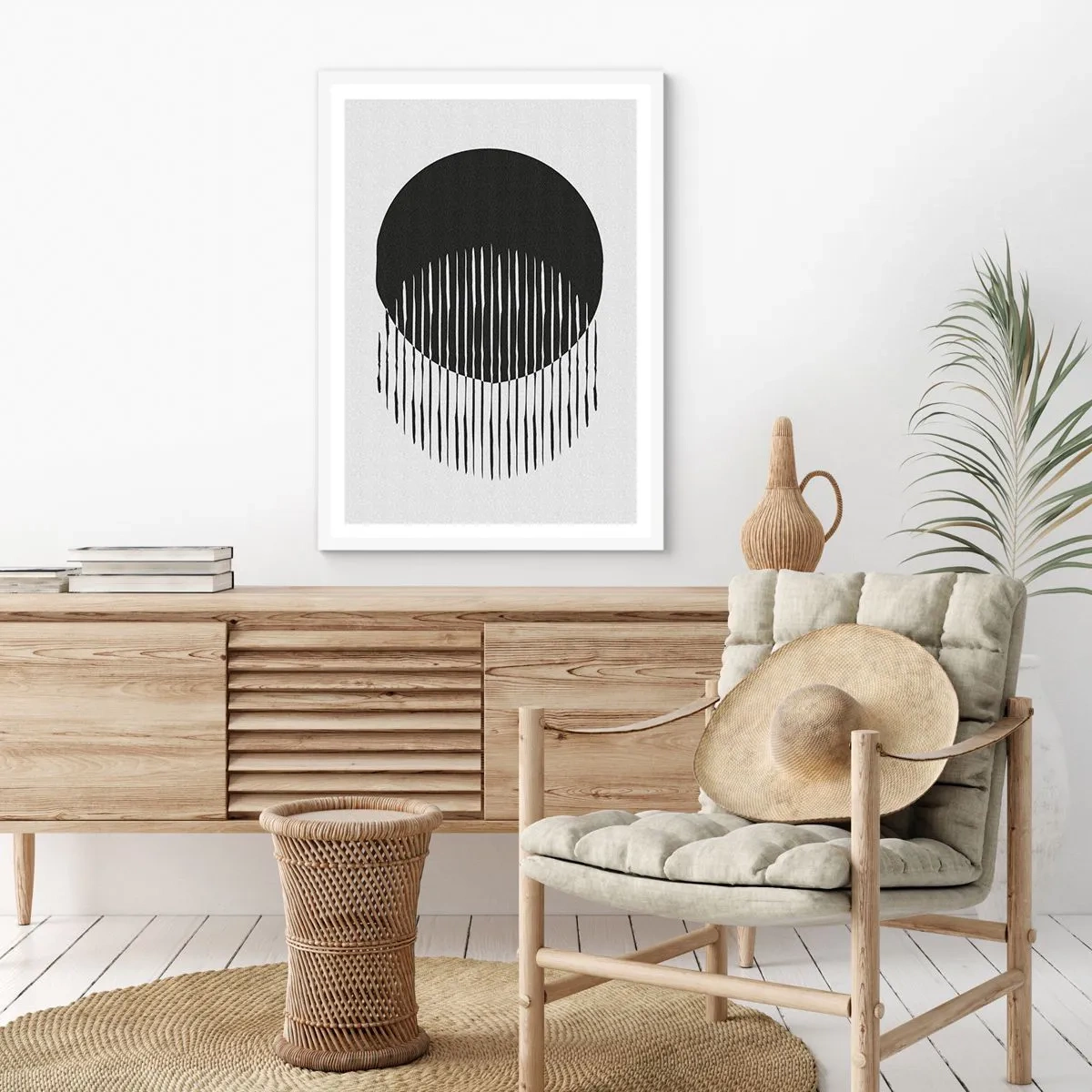 Plakat w białej ramie - Jego alter ego - 40x50 cm