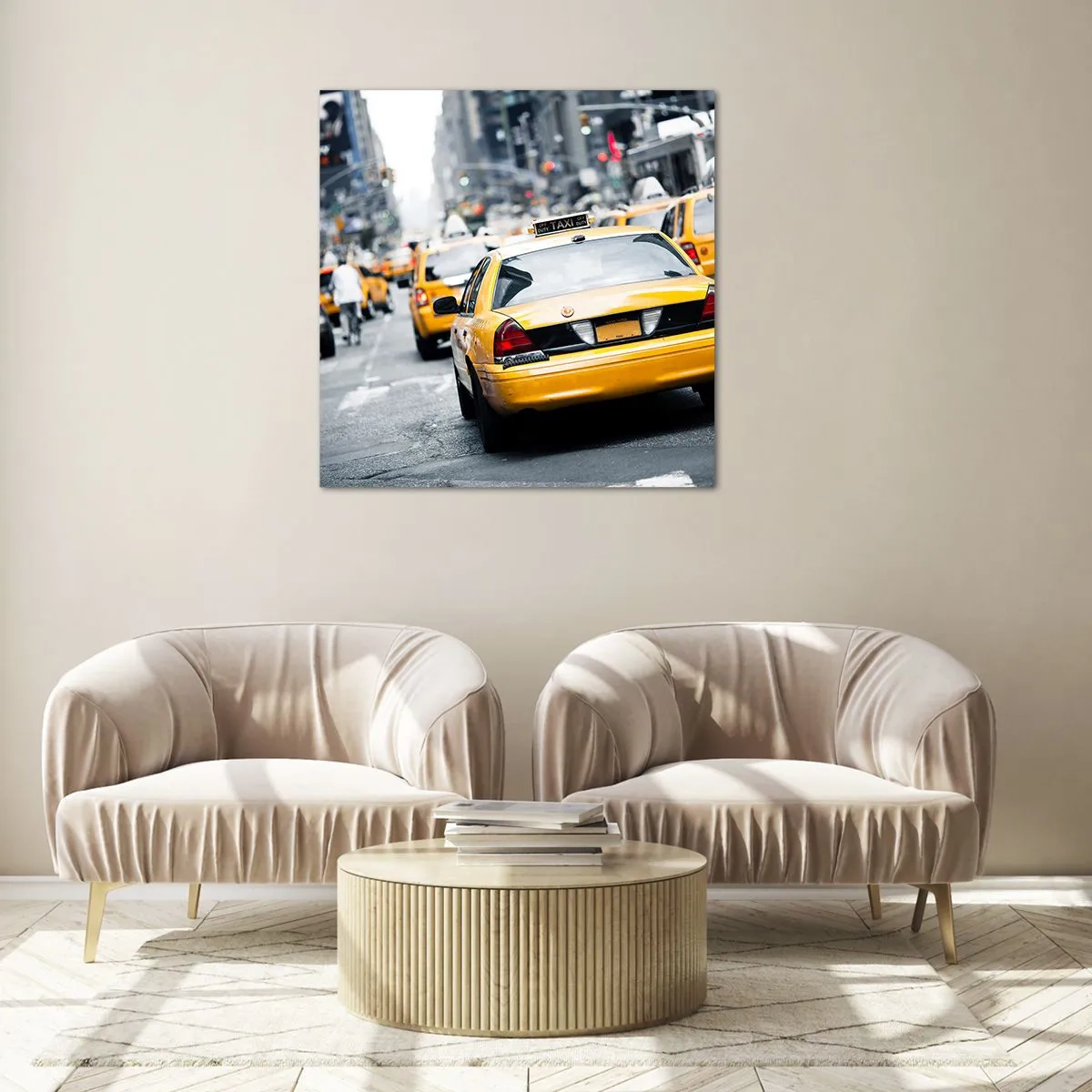 Obraz na szkle - Tylko w tym mieście - 30x30 cm