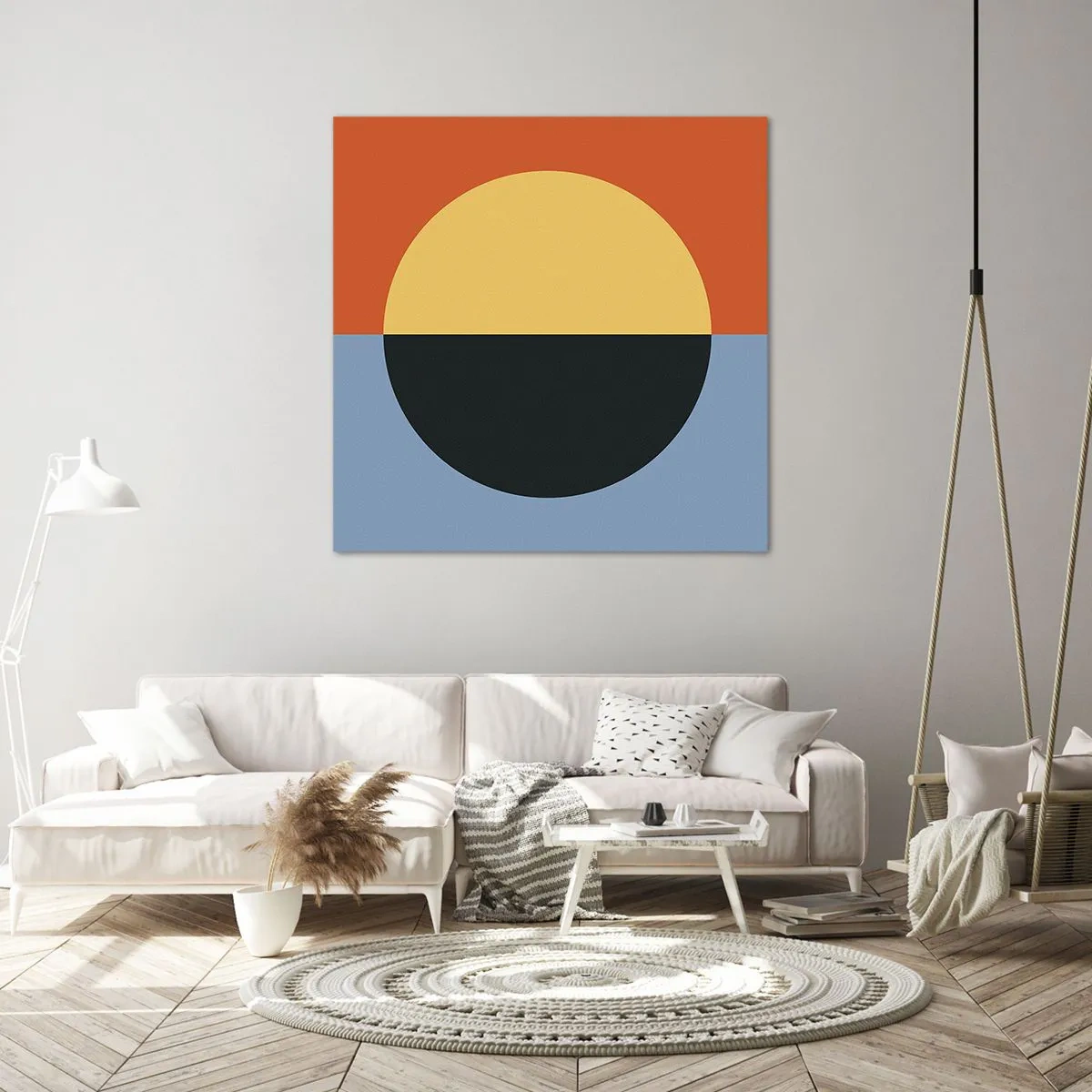 Obraz na płótnie - Kompozycja ciepła i chłodu - 60x60 cm