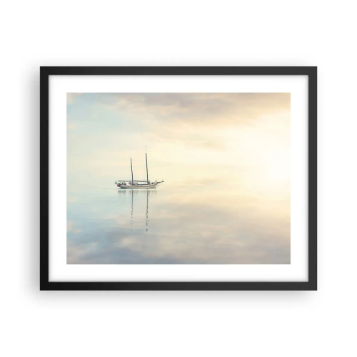Plakat w czarnej ramie - W morzu ciszy - 50x40 cm