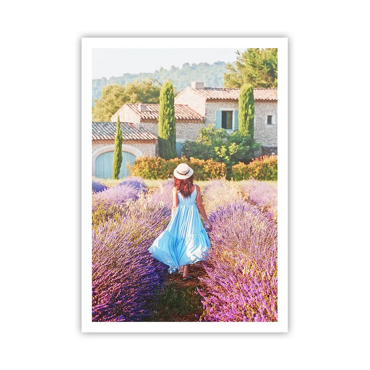 Plakat - Lawendowa dziewczyna - 70x100 cm
