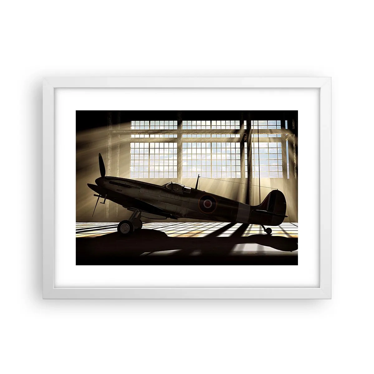 Plakat w białej ramie - Odpoczynek wojownika - 40x30 cm