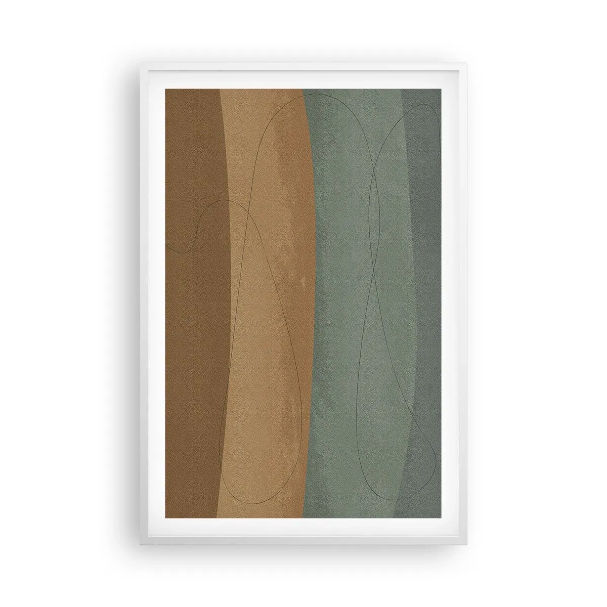 Plakat w białej ramie - Kompozycja horyzontalna - 61x91 cm