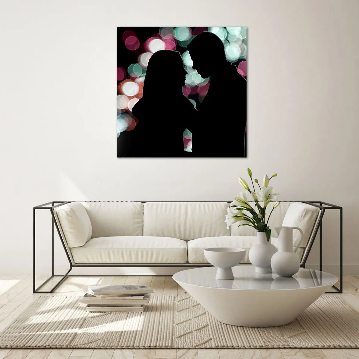 Obraz na szkle - Tak! - 60x60 cm