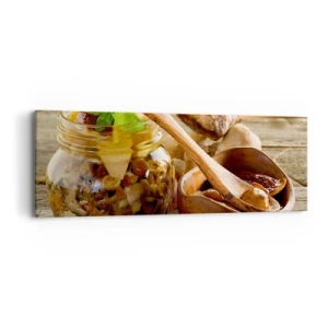 Obraz na płótnie - Czy świeży, czy solony, czy jesiennej pory... - 90x30 cm