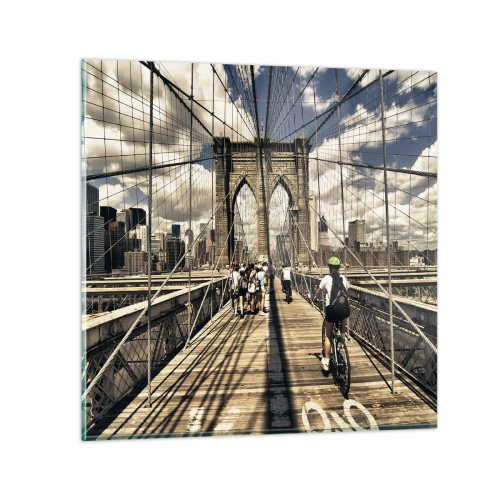 Obraz na szkle - Wprost do serca miasta - 60x60 cm