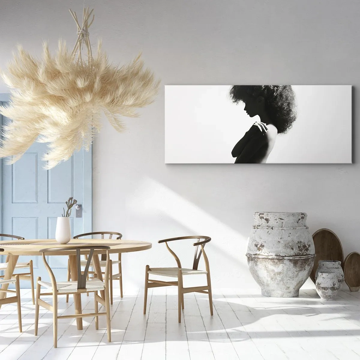 Obraz na płótnie - Jak kwiat na smukłej łodydze - 100x40 cm
