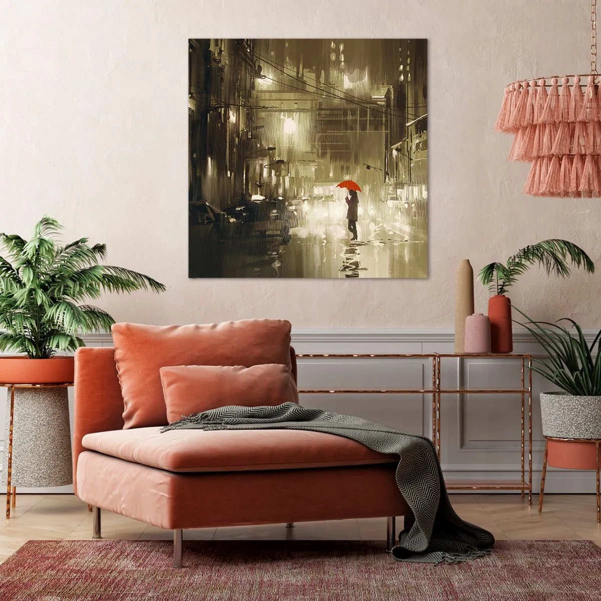 Obraz na płótnie - Sama, ale nie samotna - 70x70 cm