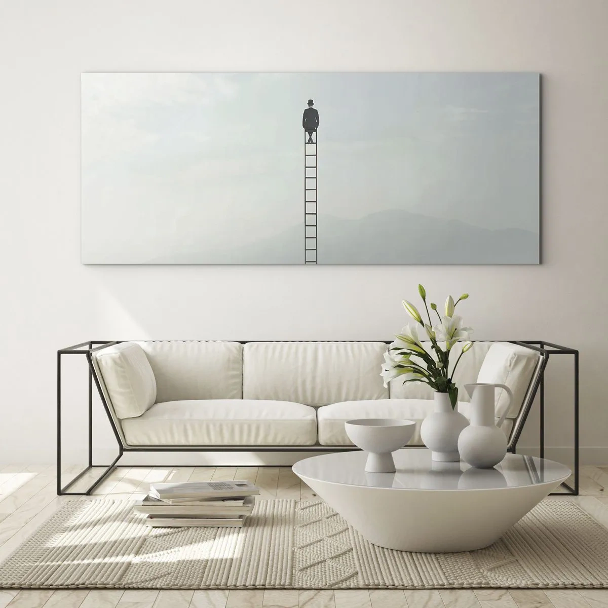 Obraz na szkle - Wznieś się ponadto - 100x40 cm