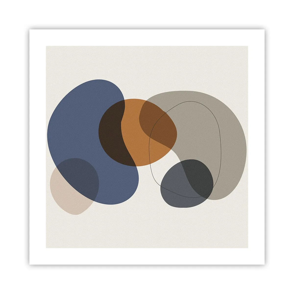 Plakat - Krople barw - 50x50 cm