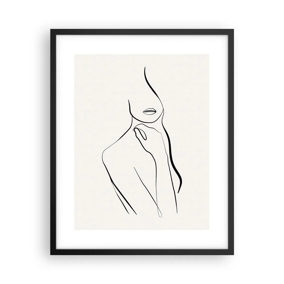 Plakat w czarnej ramie - Fala melancholii - 40x50 cm