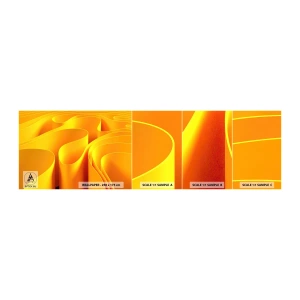 Fototapeta Próbka Samoprzylepna Deluxe Sticker - Jak fale słońca - 3D, Nowoczesny, Linie - 100x30 cm