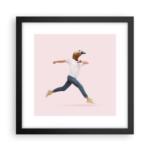 Plakat w czarnej ramie - Szczypta absurdu - 30x30 cm